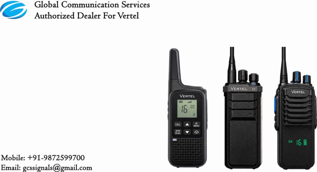 image showing vertel walkie talkie range