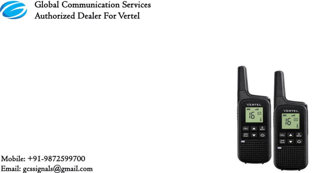 image of vertel v2 walkie talkie